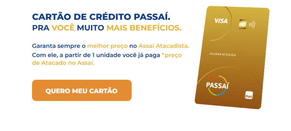 Cartão de crédito Passaí. Pra você muito mais benefícios